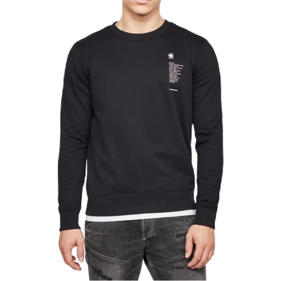 G-Star Other - NWT G-Star Raw Mens The Raw Definition Black Cotton knit Sweater Size Large